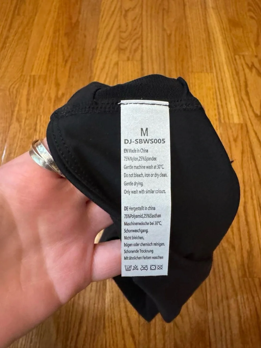 black one shoulder sports bra